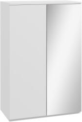 HomCom Dulap pentru pantofi cu oglindă pentru 18 perechi, 5 rafturi reglabile, pentru hol 60x32x95 cm Alb | Aosom Romania (837-393V00WT) Pantofar