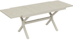 Outsunny Masă Extensibilă de Grădină pentru 8-10 Persoane, din Aluminiu și Oțel, 154/214x85x73 cm, Gri | Aosom Romania (84K-094V00GY)