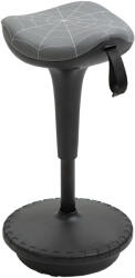 Vinsetto Taburet de birou cu funcție de rotire, taburet ergonomic, reglabil pe înălțime 65, 5-83, 5 cm, înclinabil 120°, Gri | Aosom Romania (836-148V80)