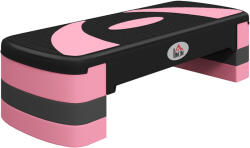 HOMCOM Soozier Stepper Aerobic Reglabil, Platformă pentru Exerciții, Trainer pentru Fitness și Yoga, Înălțimi 10-15-20 cm, Roz | Aosom Romania (A90-077V00PK)