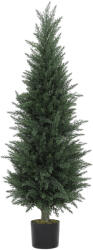 HOMCOM Chiparos artificial, 638 frunze din plastic, cu ghiveci, rezistent la UV, Verde | Aosom Romania (83C-002V02GN)