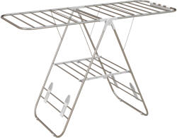 HOMCOM Suport de uscat rufe pliabil pe picioare cu 2 niveluri ajustabile dim. 148L x 60, 5l x 98H cm | Aosom Romania (850-121)