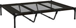 PawHut Pat Înălțat pentru Câini de Talie Mare cu Zonă Respirabilă și Geantă 122x92x23 cm Negru | Aosom Romania (D04-069V00BK)