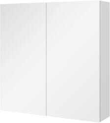 Kleankin Dulap de Baie cu Oglindă, 2 Uși Soft Close, 60x15x60 cm, Rafturi Ajustabile, Dulap Suspendat cu Economisire de Spațiu, Alb Lucios | Aosom Romania (834-629V80WT) Comoda