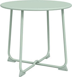 Outsunny Masă de cafea de exterior pentru 2 persoane, masă de grădină rotundă cu bază în X și structură metalică, Ø 50 x 45, 5 cm verde închis | Aosom Romania (84G-958V00DG) Masa de cafea
