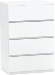 HOMCOM Comodă Sideboard, Comodă cu 4 sertare, 55 cm x 33 cm x 80 cm, Alb | Aosom Romania (831-337V90WT) Comoda