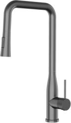 Gamma Steel Edge, magas mosogatócsaptelep kihúzható zuhanyfejjel, grafit, GMA-BSLE-GM (GMA-BSLE-GM)
