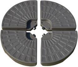 Outsunny Suport pentru Umbrela Descentralizata de Gradina cu Baza in Cruce, Set 4 Placi din HDPE 66x45x10cm (84D-124)