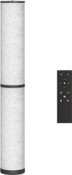 HomCom Lampă de Podea cu Telecomandă și Reglaj Temperatură 3000-6000K, Abajur din Material Textil, Ø20x135 cm, Bej | Aosom Romania (B31-611V90LN)