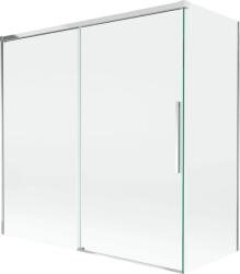 Mexen Rox, kétszárnyú tolóajtós kádparaván 160 + 70 x 150 cm, 8 mm-es átlátszó üveg, króm profil, 8C9-160-070-01-00 (8C9-160-070-01-00)