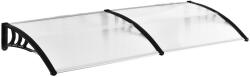 Outsunny Copertină Laterală de Exterior din Policarbonat și Aluminiu, 195x75x23 cm, Transparent | Aosom Romania (B70-047WT)