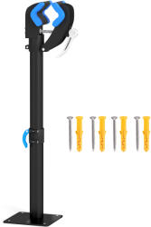 HOMCOM Suport de reparații bicicletă reglabil pe înălțime, clemă rotativă 360°, capacitate max. 25 kg, 41-60x13x13 cm, negru | Aosom Romania (AA0-105V00BK)