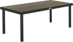 Outsunny Aluminum Outdoor Patio Dining Table for 8 for Garden Lawn Backyard, Natural | Aosom Romania (84B-915V01ND)