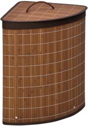 HOMCOM Coș de rufe Coș pentru colectarea rufelor, 55L capacitate, capac detașabil, 38 cm x 38 cm x 57 cm, Maro | Aosom Romania (850-218V00BN)
