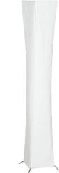 HomCom Lampă de Podea Modernă cu Întrerupător de Picior, din Oțel și Plastic, 25x25x129 cm, Alb și Argintiu | Aosom Romania (B31-614V90WT)