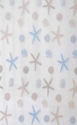 SAPHO Aqualine, Zuhanyfüggöny 180x200cm, vinil, csillag, ZV016 (ZV016)