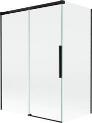 Mexen Rox, kétszárnyú tolóajtós kádparaván 120 + 70 x 150 cm, 8 mm-es átlátszó üveg, matt fekete profil, 8C9-120-070-70-00 (8C9-120-070-70-00)