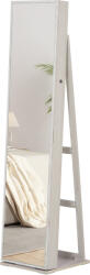 HOMCOM Dulap Bijuterii LED Alb cu Cheie | Aosom Romania (831-327)