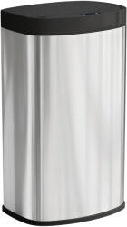 HomCom Coș bucătărie automat 55L din oțel inoxidabil, coș cu capac cu închidere lină, 38x28, 5x69cm, argintiu | Aosom Romania (851-055V00SR) Cos de gunoi