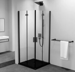 POLYSAN Polysan, ZOOM BLACK négyzet alakú zuhanyparaván 700x700mm, sarokbemenet, ZL4715BL-02 (ZL4715BL-02)