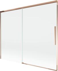 Mexen Rox, kétszárnyú tolóajtós kádparaván 190 x 150 cm, 8 mm-es átlátszó üveg, rozéarany profil, 8C9-190-001-60-00 (8C9-190-001-60-00)