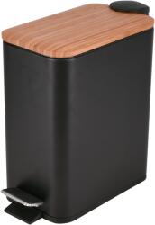 BISK Erga Rado, 5l-es hulladékgyűjtő rozsdamentes acélból, fekete matt-barna, ERG-08423 (ERG-08423)