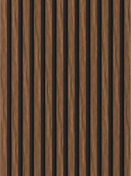 Mexen Lam-F, akusztikus fali lécek 275 × 30 cm, 8 mm-es filc hátlap, műszaki furnér, rubinvörös mahagóni, S105-275307-3015-013 (S105-275307-3015-013)