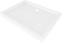 Mexen Flow+ téglalap alakú zuhanytálca 120 x 70 cm, fehér fényes - 46R107012H (46R107012H)