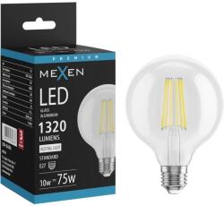 Mexen Vintis, LED izzó E27, G95, 10W, Semleges - 4000K, 1320 lm, átlátszó - L157-E27-1040-00 (L157-E27-1040-00)
