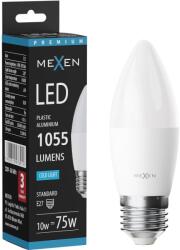 Mexen Nova, LED izzó E27, C37, 10W, Hideg - 6500K, 1055 lm - L102-E27-1065-01 (L102-E27-1065-01)