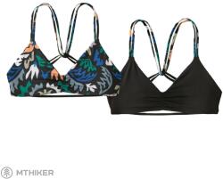 Patagonia Reversible Seaglass Bay bikini top, kaleido: black (M)
