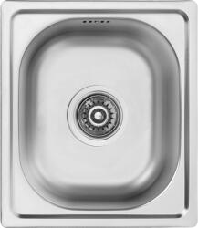 Kuchinox Mika, 1 rekeszes rozsdamentes mosogató 330x380x180 mm, sima felület, acél, LAV-SQB_010T (LAV-SQB_010T)