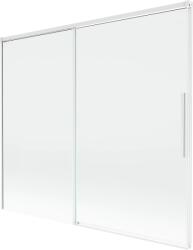 Mexen Rox, kétszárnyú tolóajtós kádparaván 180 x 150 cm, 8 mm-es átlátszó üveg, fehér profil, 8C9-180-001-20-00 (8C9-180-001-20-00)
