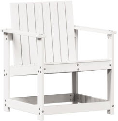 vidaXL Fehér Tömör Fenyőfa Kerti Szék 62x56x77 cm