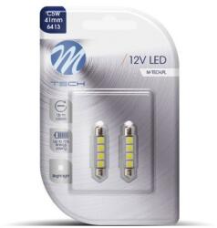 m-tech C5W 41mm 4LED, fehér, 2db (LB311W)