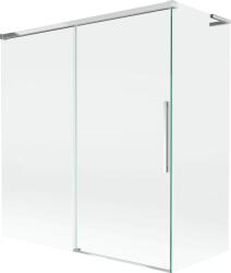Mexen Rox, L tolóajtós, kétszárnyú kádparaván 150 + 70 x 150 cm, 8 mm-es átlátszó üveg, króm profil, 8C9L-150-070-01-00 (8C9L-150-070-01-00)