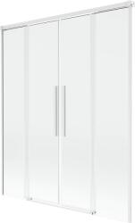Mexen Rox, kétszárnyú tolóajtós kádparaván 160 x 150 cm, 8 mm-es átlátszó üveg, fehér profil, 8C9-160-002-20-00 (8C9-160-002-20-00)