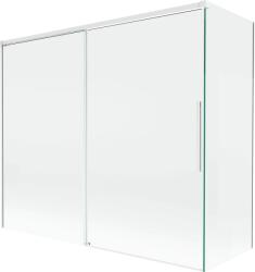 Mexen Rox, kétszárnyú tolóajtós kádparaván 180 + 90 x 150 cm, 8 mm-es átlátszó üveg, fehér profil, 8C9-180-090-20-00 (8C9-180-090-20-00)