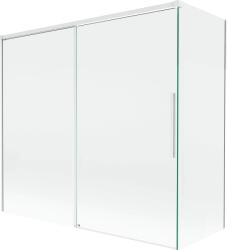 Mexen Rox, kétszárnyú tolóajtós kádparaván 170 + 70 x 150 cm, 8 mm-es átlátszó üveg, fehér profil, 8C9-170-070-20-00 (8C9-170-070-20-00)
