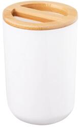 BISK Erga SNOW, álló fogkefe pohár, fehér-barna, ERG-07580 (ERG-07580)