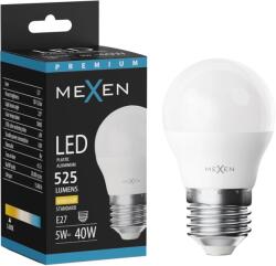 Mexen Nova, LED izzó E27, G45, 5W, meleg - 3000K, 525 lm - L101-E27-0530-01 (L101-E27-0530-01)