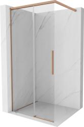 Mexen Rox, zuhanyfal 85 x 200 cm, 8 mm-es átlátszó üveg, matt réz profil, 8C2-085-003-65-00 (8C2-085-003-65-00)