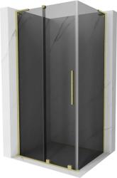 Mexen Velar L, tolóajtós zuhanykabin 120 x 110 cm, 8mm szürke üveg, arany matt, 871-120-110-43-55 (871-120-110-43-55)