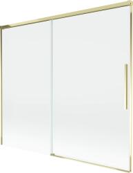 Mexen Rox, kétszárnyú tolóajtós kádparaván 180 x 150 cm, 8 mm-es átlátszó üveg, arany fényes profil, 8C9-180-001-50-00 (8C9-180-001-50-00)