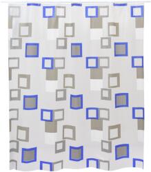 BISK Erga Peva, akasztós zuhanyfüggöny (12 db) 200x180 cm, Montana mintás, tarka, ERG-08089 (ERG-08089)