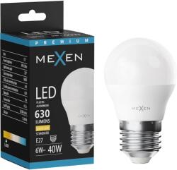 Mexen Nova, LED izzó E27, G45, 6W, meleg - 3000K, 630 lm - L101-E27-0630-01 (L101-E27-0630-01)