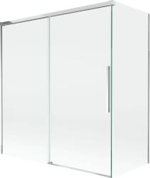 Mexen Rox, kétszárnyú tolóajtós kádparaván 150 + 70 x 150 cm, 8 mm-es átlátszó üveg, króm profil, 8C9-150-070-01-00 (8C9-150-070-01-00)