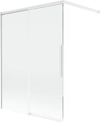 Mexen Rox, kétszárnyú tolóajtós kádparaván 120 x 150 cm, 8 mm-es átlátszó üveg, fehér profil, 8C9-120-003-20-00 (8C9-120-003-20-00)