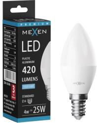 Mexen Nova, LED izzó E14, C37, 4W, semleges - 4000K, 420 lm - L102-E14-0440-01 (L102-E14-0465-01)