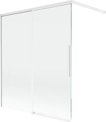 Mexen Rox, kétszárnyú tolóajtós kádparaván 140 x 150 cm, 8 mm-es átlátszó üveg, fehér profil, 8C9-140-003-20-00 (8C9-140-003-20-00)